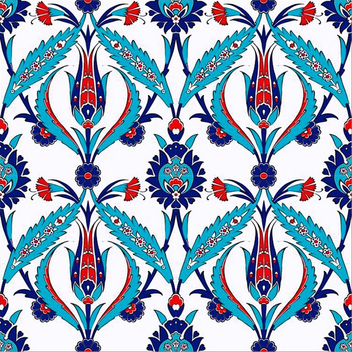 20x20 cm Çini Karo D-2